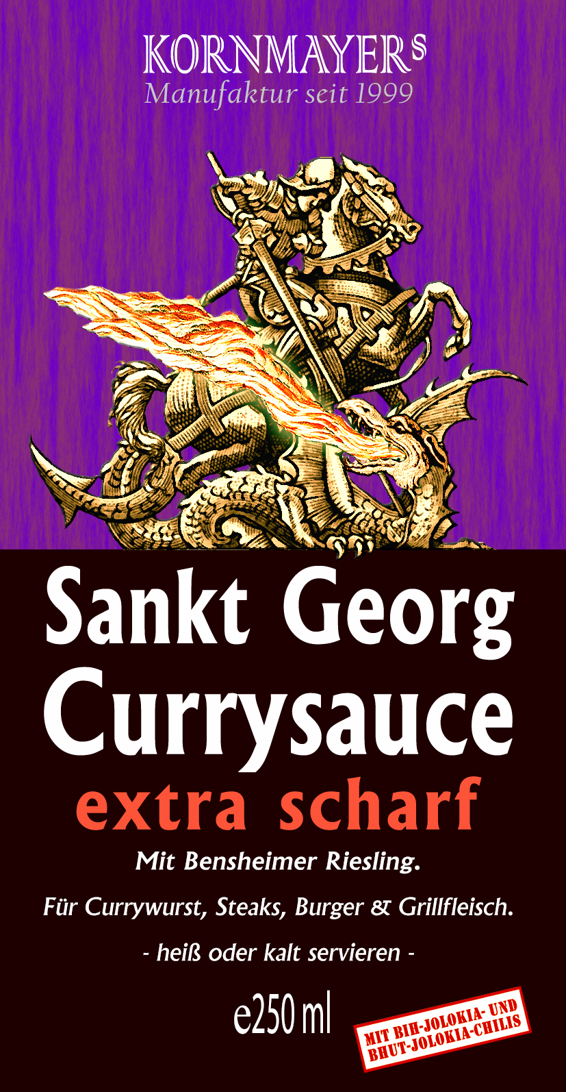 Bensheimer St. Georg Currysauce - Extra scharf